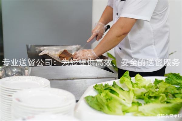 專業送餐公司：為您提供高效、安全的送餐服務